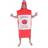 bodysocks Red Tomato Ketchup Sauce Costume for Adults