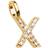 Pico Alphabet X - Gold/Transparent
