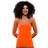 Wicked Costumes Top NEON ORANGE x-small-Small