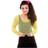 Wicked Costumes Netbluse i Neon Gul med lange ærmer Neon Gul OZ