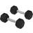 Homcom Hex Dumbbell Rubber Weights Set 2 x 5kg