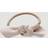 Corinne Corinne Leather Bow Small Hair Tie Cream
