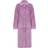 Slenderella 46" Mini Waffle Button Through Housecoat Dressing Gown - Heather