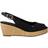 Tommy Hilfiger Iconic Open Toe Slingback Wedge - Black