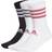 adidas Glam 3-stripes Cushioned Crew Sport Socks 3-pack - White/Black/Wild Pink/Grey Five