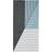 Horredsmattan Stripe Svart, Blå 70x210cm
