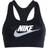 Nike Dri-FIT Swoosh Medium-Support 1-Piece Pad Graphic Sports Bra - Black/White/Particle Grey