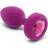 B-Vibe Anal plug Vibrating Jewel S/M Pink Ruby Størrelse S/M