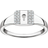 Thomas Sabo Charm Club Lock Ring - Silver/Transparent