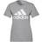 Adidas T-shirt Essentials Logo - Medium Grey Heather/White