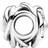 Pandora April Birthstone Eternity Circle Charm - Silver/Transparent