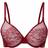 Gossard Glossies Lace Moulded Bra - Bordeaux