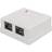 Intellinet Locking 2RJ45 UTP Cat6 Mono Adapter