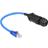 DeLock Gland RJ45-RJ45 S/FTP Cat6a M-F 0.2m