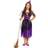 Boland 78124 Children's Costume Sparkling Witch 4-6 Years Purple Black