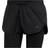 Adidas Women's Run Fast Two-in-One Shorts - Black