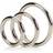 CalExotics 3 Piece Silver Ring Set