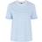 Pieces Ria Fold Up T-shirt - Bright White/Vista Blue