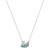 Swarovski Iconic Swan Necklace - Silver/Blue/Transparent