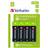 Verbatim AA Rechargeable NiMH Compatible 4-pack