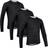 GripGrab Ride Thermal Long Sleeve Base Layer Men 3-pack - Black