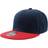 Atlantis Snap Back Flat Visor 6 Panel Cap 2-pack - Navy/Red