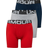 Under Armour Men's Charged Cotton 6" Boxerjock 3-pack - Red/Academy