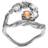 Maanesten Curl Ring - Silver/Opal/Moonstone