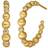 ByBiehl Pebbles Hoops - Gold/Transparent