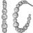 ByBiehl Pebbles Hoops - Silver/Transparent