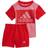 Adidas Adidas Infant Essentials Tee & Shorts Set - Pink/Red (GS4281)