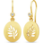 Julie Sandlau Tree of Life Signet Earrings - Gold/Transparent