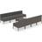 vidaXL 3094334 Loungesæt, 1 borde inkl. 8 sofaer