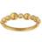 ByBiehl Pebbles Band Ring - Gold/Transparent