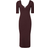 Reiss Olivia Sweetheart Neck Midi Dress - Burgundy