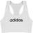 Adidas Kid's Believe This Sports Bra - White/Black (HF3783)