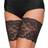 Trofé Thigh Lace Polyamide Dames - Zwart