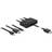 DeLock HDMI-HDMI/USB C/Mini DisplayPort/USB Micro B M-F 1.8m