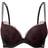 Gossard Illusion Padded Plunge Bra - Black/Red