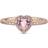 Pandora Sparkling Elevated Heart Ring - Rose Gold/Pink