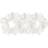 Cloud & Glow Silk Scrunchies White 4 cm 3-pack
