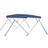 vidaXL 4 Bow Bimini Top Blue 243x210x137 cm