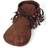 Bristol Novelty Womens/Ladies Hippie Leather Moccasins (4-9 UK) (Brown)