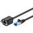 Goobay Extension RJ45-RJ45 S/FTP Cat6A M-F 1m