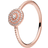 Pandora Elegant Sparkle Ring - Rose Gold/Transparent