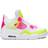 Nike Air Jordan 4 Retro GS - White/Lemon Venom/Pink Blast