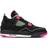 NIKE Air Jordan 4 Retro GS - Black/Fuschia Flash-Lqd Lm-Wht