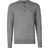 AllSaints Mode Merino Henley T-shirt - Grey Marl