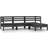 vidaXL 806626 Loungeset, Bord inkl. 3 Soffor