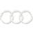 Cloud & Glow Silk Scrunchies 1cm 3-pack